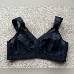 ✨Playtex 18 Hour Ultimate Shoulder Comfort  Black Bra - #4693- Size 38C - EUC